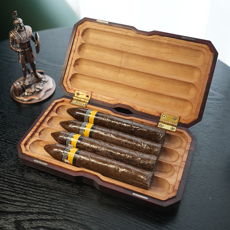SikarInfuse Rock - cigar Travel Case | Luxury Hardwood Case Lined with Spanish Cedar 1 ztzt 8