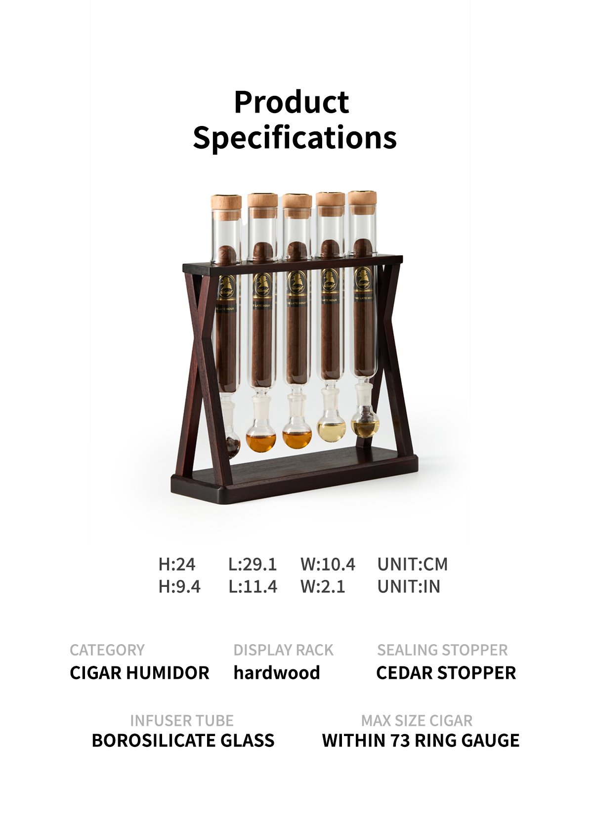 Pentafuser X cigar Flavor Infuser Humidor 11 五管交叉 11 1