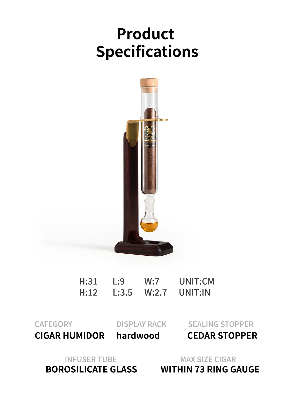 Monofuser Gold cigar Flavor Infuser Humidor 11 鎏金1 11