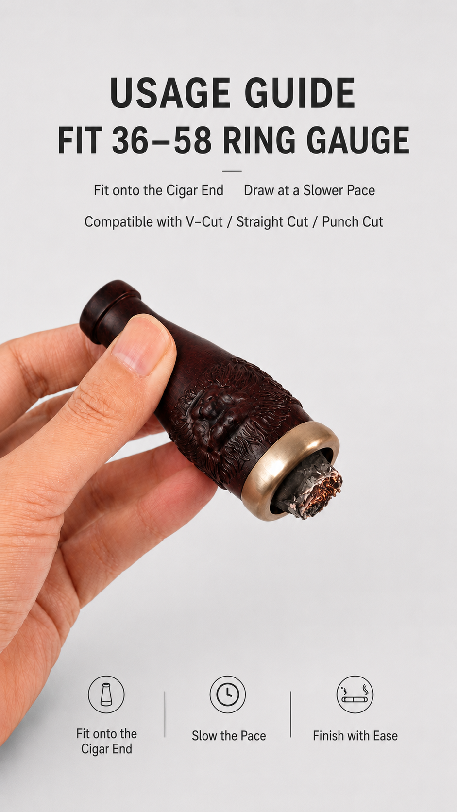 LION CIGAR MOUTHPIECE 10 10
