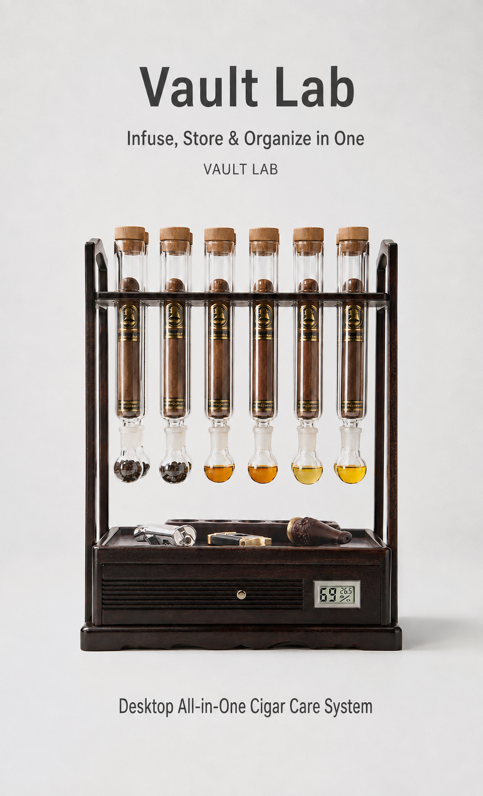 Exquisite Rosewood Cigar Humidor | A Legacy of Fine Wood, Crafted for the Ultimate Cigar Experience 1 1