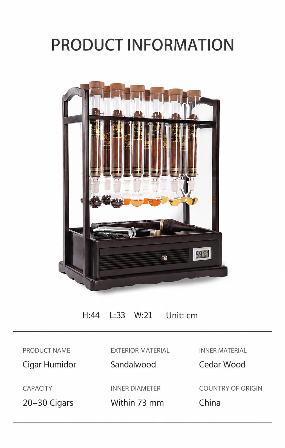 Exquisite Rosewood Cigar Humidor | A Legacy of Fine Wood, Crafted for the Ultimate Cigar Experience 11 11