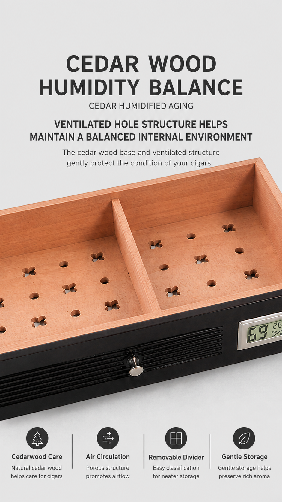Exquisite Rosewood Cigar Humidor | A Legacy of Fine Wood, Crafted for the Ultimate Cigar Experience 4 4