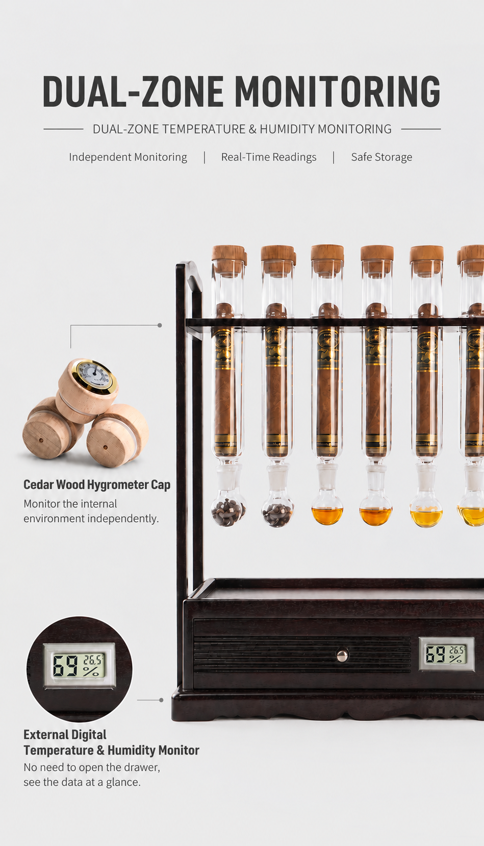 Exquisite Rosewood Cigar Humidor | A Legacy of Fine Wood, Crafted for the Ultimate Cigar Experience 6 6